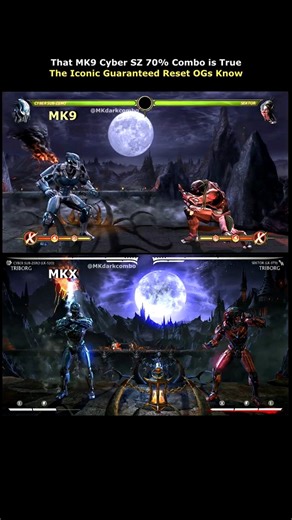 Cyber Sub-Zero Combo Evolution - MK9 vs MKX