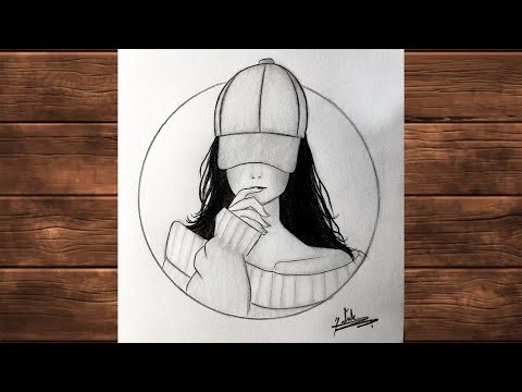 How to Draw a Girl with Cap | Easy Pencil Drawing for Beginners