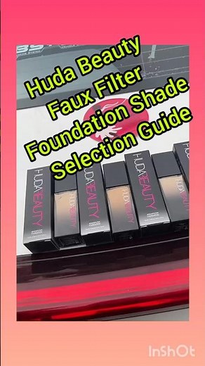 Huda Beauty Foundation Shades Guide: Find Your Perfect Match in 60 Seconds #shorts
