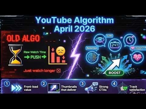 YouTube Algorithm Just Changed in April 2026… Here’s Exactly Why Your Channel is Stuck