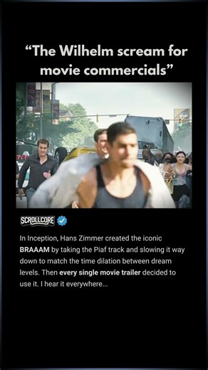 In Inception (2010), “The Wilhelm scream for movie commercials”.