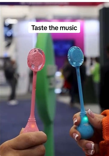 At CES in Las Vegas, Nevada, music wasn’t just something you heard — it was something you tasted. “It’s not only a lollipop, it’s a carrier of the music,” said Sen Cai, Lollipop Star’s chief marketing officer. #lollipopstar #ces #lasvegas #music #lolipop