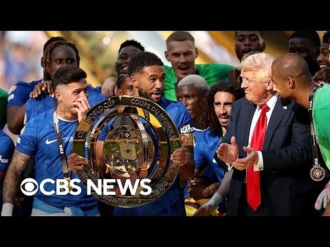 Trump presents trophy at Club World Cup as FIFA opens office in Trump Tower