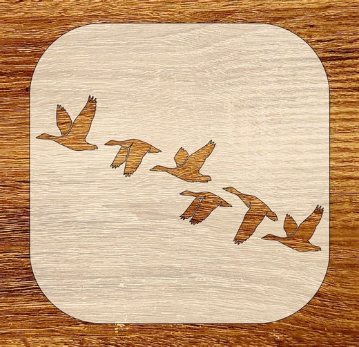 Flying Geese Silhouette Stencil, Digital Download, SVG, DXF, Stl, Png, Pdf Files - Etsy