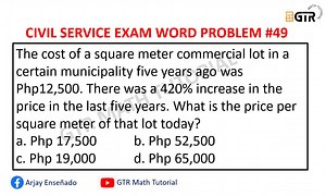 4.6K views · 243 reactions | CIVIL SERVICE EXAM WORD PROBLEM #49 The...