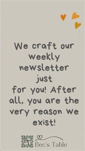 Becs Table - Weekly Newsletter (27-Feb)