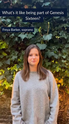Next up to share her experience of being a part of Genesis Sixteen is soprano Freya. Remember, there's just over one week left to apply - applications close next Friday 23 Jamuary at 5pm! 👉 Apply using the link in our bio | The Sixteen