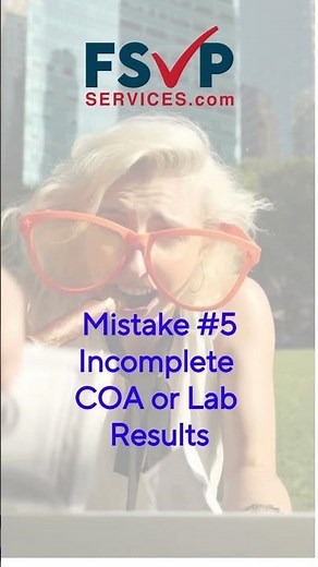 FSVP Services: Mistake #5 — Incomplete COA or Lab Results