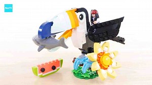 乐高31173创意百变系列野生动物:热带巨嘴鸟快速搭建及评测