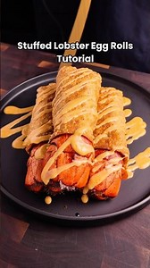 Lobster Egg Rolls Tutorial (Crispy & Stuffed!) #lobster #eggroll #easyrecipe #viral