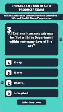 Indiana Insurance License Practice Questions – Life and Health Exam Prep