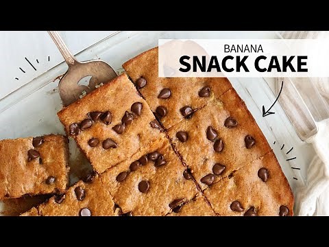 Banana Snack Cake (No Flour!)