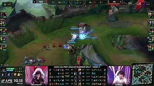 【英文中字】榜首之战 TES vs V5 决胜局 英文流狂热解说大V天龙击败全胜TES