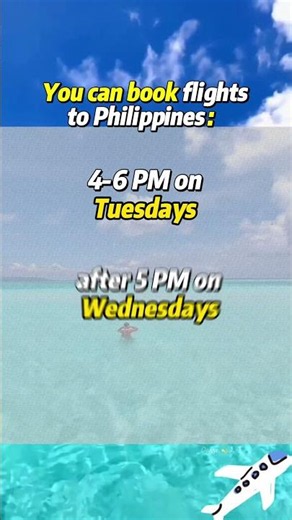 When’s the cheapest time to buy flights to philippines #flightdeals #travel #cheapflights
