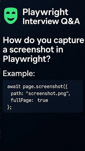 Playwright Interview - Questions and Answers - 003