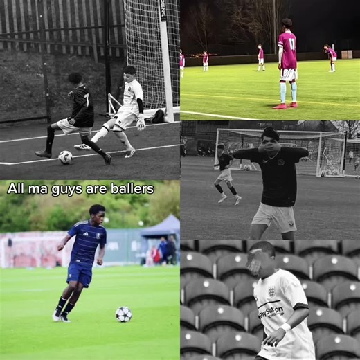 Footballers Show Their Skills on the Field