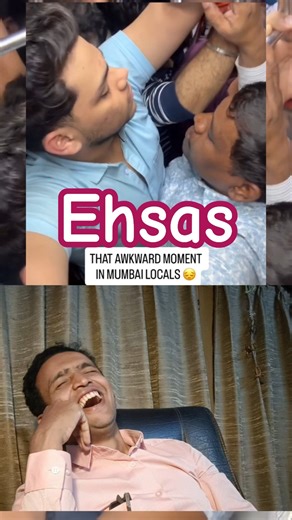 Awkward moment!😳😅| The Most Awkward Situation in Mumbai Local Train Reaction #awkwardmoments #shorts