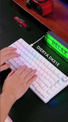 Gasket-mounted mechanical keyboard, soft and smooth typing experience.#keyboard #kemove