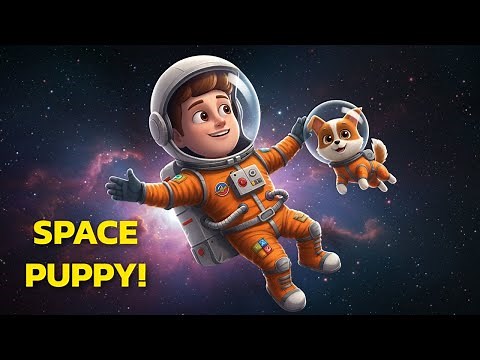 Sleep Meditation for Kids SPACE PUPPY Floating To The Stars! -- Bedtime Stories Space Adventure