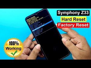 Symphony Z33 Hard Reset | Symphony Z33 Factory Reset | Symphony Z33 Pattern Unlock Without PC |
