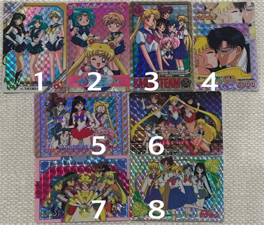 Sailor Moon Cards Official Authentic 90s Original Rare Vintage Trading Cards Limited Edition Sailor Mars Sailor Mercury Kawaii Japan BANDAI - Etsy