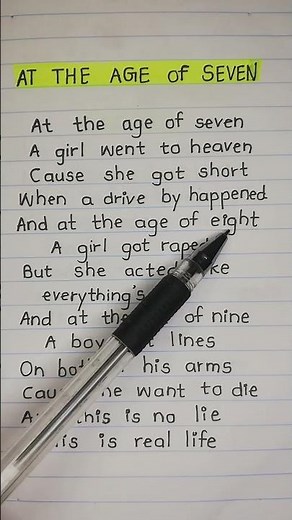 At The Age Of Seven Lyrics