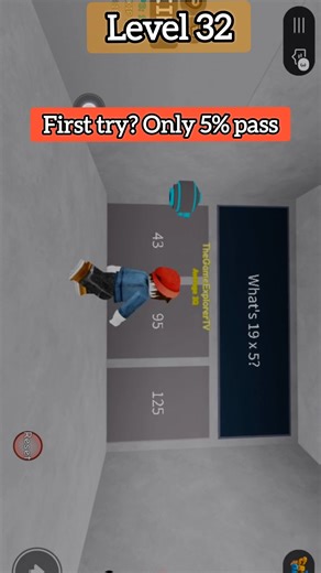Roblox IQ Test Level 32 Completed! How to complete #roblox IQ-32 #shorts #robloxshorts #gamingshorts