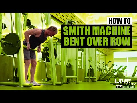 How To Do A SMITH MACHINE BENT OVER ROW | Exercise Demonstration Video and Guide
