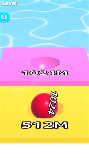 1024 Red Ball Reaches Highest Tile Insane Run | Ball Run Infinity #ballgameshub 😱🔥 #shorts