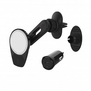 Scosche MSCODVMPD20-SP MagicMount Vent/Dash 4-in-1 Car Mount Compatible W/ MagSafe Chargers, Black