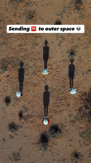 Sending 🆘 signals to our alien friends up in space 👽 A flashback to one of our favorite collaborations with @asenseofhuber Shot in the middle of the desert using the angle of the sun and its shadow. We choreographed directly in the heat, testing how movement translated through shadow alone. Kyle captured it on drone, and we had a very short window of time while the shadow scale was just right. 😅 We’re excited to keep collaborating with videographers and creative directors who want to get expe