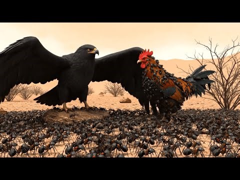 ANCIENT WORLD | Giant Eagle vs Giant Ant vs Giant Chicken–Mythical Monsters Fight | Giant Beast Era