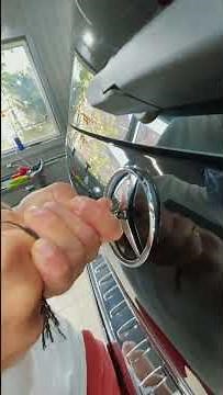 Mercedes emblem removing the star from the trunk