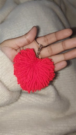 DIY Wool Keychain | #keychain #craft #diy #shorts #youtubeshorts