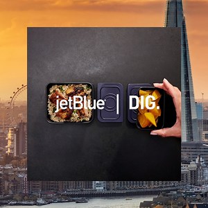 20K views · 395 reactions | We’re changing the (airplane) food game on our upcoming flights to and from London by bringing you a build-your-own meal designed by Dig Inn. Select fresh, seasonal ingredients with the touch of your seatback screen. Learn more about our transatlantic experience here: jetblue.com/london | JetBlue | Facebook