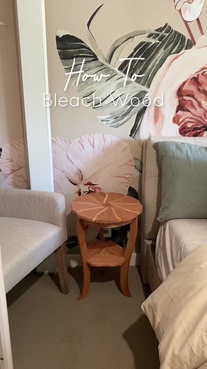 Wood bleaching is an effective way to eliminate color undertones in wood and give you a blank canvas for stain. Here’s what you need to know! - Use a product with A & B component. This contains sodium hydroxide & hydrogen peroxide. When mixed together, it creates a chemical reaction to lighten the wood. - Wood should be unstained and unsealed. - Wear gloves, the bleach can burn your skin. - Apply 1-2 coats based on your desired lightness. - I have used zissner brand and Lite-N-up (from my local 