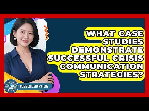 What Case Studies Demonstrate Successful Crisis Communication Strategies? | Communications Jobs