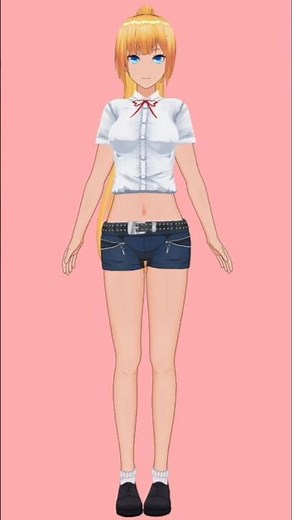 [COM3D2 showcase] Tindows (Ver. Belly button) #COM3D2 #カスタムオーダーメイド3D2 #Waifu #bellybutton #おへそ