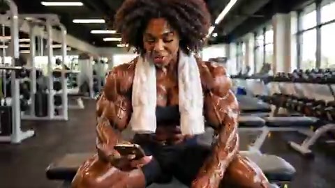 Walk in like you built the place. 💪 #femalebodybuilding #ai #fbb