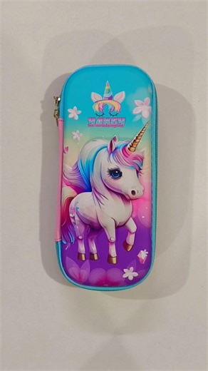 Super Cute Unicorn Pencil Case For School Girls #pencilcase #stationery #backtoschool #unicorn #cute