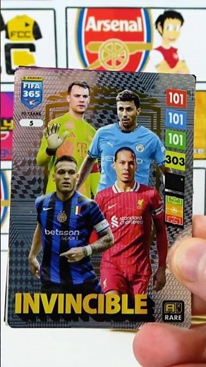 INVINCIBLE CARD | ADRENALYN XL 2025 FIFA 365 Football Card Collection #shorts