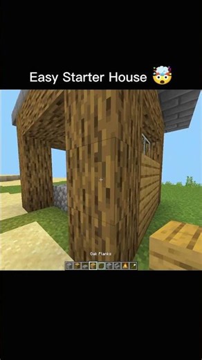 Minecraft Easy Starter House 🤯 #minecraft