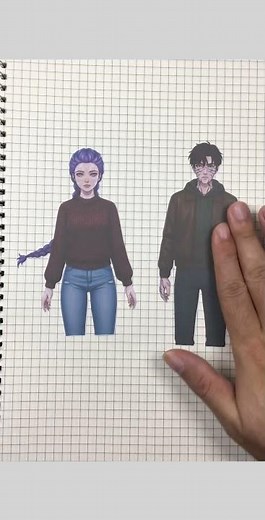 DIY Kpop Sticker Book 🎨 HUNTRIX Rumi & Jinu Saja Boy | Demon Hunter Edition