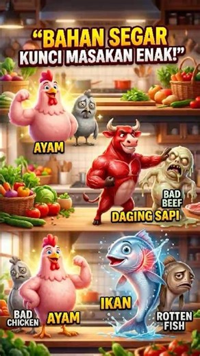 Bahan Makanan Bocorin Ciri-Ciri Mereka Udah Nggak Segar! 🍗🥩 Jangan Sampai Ketipu! #objecttalk