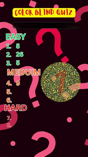 Are you color blind ? #quiz #quizshorts