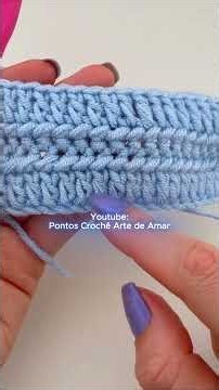 PONTO de Crochê DIFERENTE E FÁCIL #pontoscrochêartedeamar #crochet #croche