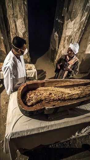 This mummy was uncovered live on television. All of Egypt watched. #ancientegypt #mummy #egypt