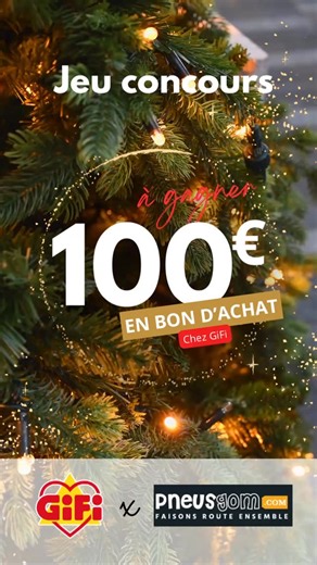Gifi Guadeloupe on Instagram: "🎄 JEU CONCOURS DE NOËL 🎄 Tente de remporter : 🎁 Un bon d’achat GiFi 🎁 Un forfait Parallélisme 👉 Pour participer : ✔️ Abonne-toi (selon ta localisation) : * Martinique : @gifi_martinique et @pneusgom.antilles * Guadeloupe : @gifi_guadeloupe et @pneusgom.antilles ✔️ Identifie un ami en commentaire ✔️ Repartage ce post en story pour maximiser tes chances 📅 Tirage au sort le 19, réalisé via l’application Lukky."