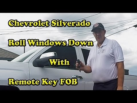 2016 Chevrolet Silverado Roll Windows Down with Remote Key FOB