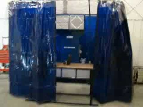 Mobile Weld Station-Portable welding booth and weld fume extractor